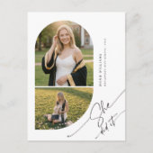 Graduation Photo Invite | Graduation Invitation ポストカード (正面)