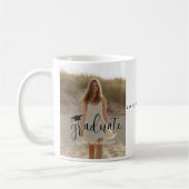 Graduation Photo Mug Personalized - Congratulation コーヒーマグカップ (左)