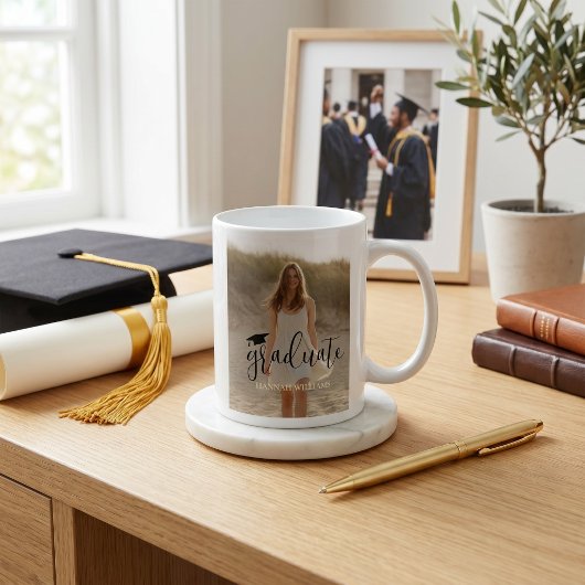 Graduation Photo Mug Personalized - Congratulation コーヒーマグカップ
