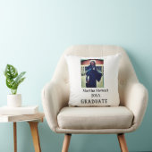 Graduation photo name year class university simple クッション (椅子)