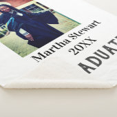 Graduation photo name year class university simple シェルパブランケット (3/4)