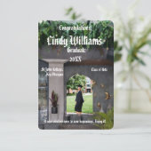 Graduation photo party invitation 招待状 (スタンド正面)