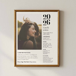 Graduation Photo Poster Class of 2026 ポスター