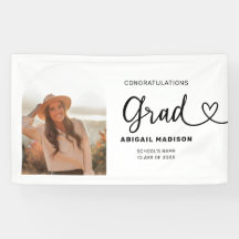 Graduation Photo Script with Heart