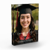 Graduation Photo Sign Celebrate the Graduate フォトブロック (左)