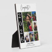 Graduation Photo Tabletop Sign Custom Class 2026 フォトプラーク (側面)