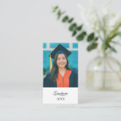 Graduation "Pizza Fund" for college Enclosure card 名刺 (スタンド正面)