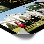 Graduation Portrait Personalized Photo Collage ポスター (角)