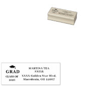 Graduation Return Address Label ラバースタンプ (押印)