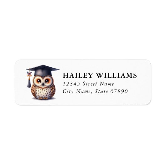 Graduation Return Address Labels ラベル (正面)