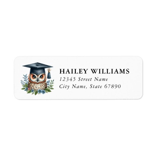 Graduation Return Address Labels ラベル (正面)