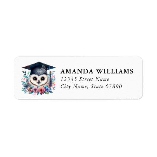 Graduation Return Address Labels ラベル (正面)