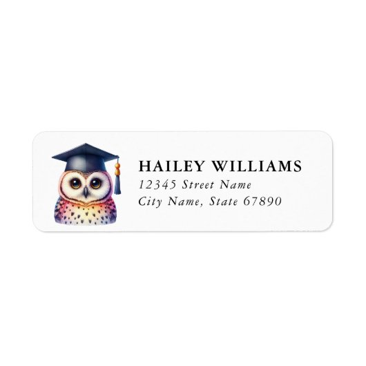 Graduation Return Address Labels ラベル (正面)