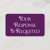 Graduation  RSVP QR Code Response Card エンクロージャーカード (裏面)