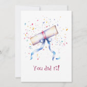 Graduation Scroll and Ribbon You Did It (正面)