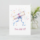 Graduation Scroll and Ribbon You Did It (スタンド正面)