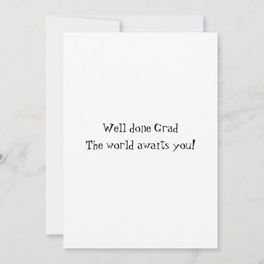 Graduation Scroll and Ribbon You Did It (裏面)