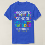 Graduation Shirt for 5th Grader Goodbye Hello Midd Tシャツ (デザイン正面)