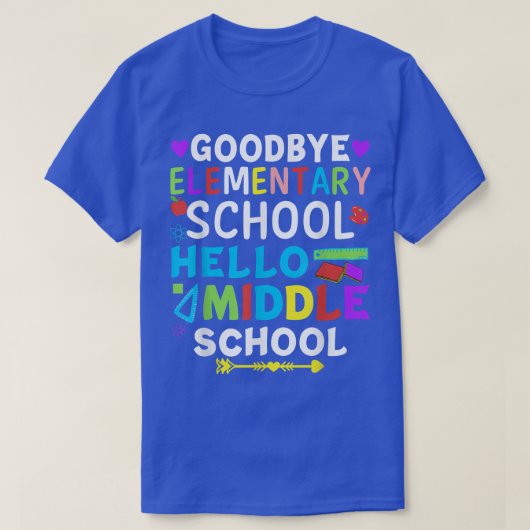 Graduation Shirt for 5th Grader Goodbye Hello Midd Tシャツ (デザイン正面)