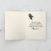Graduation Soaring Bald Eagle Over Mountain Lake カード (内部)