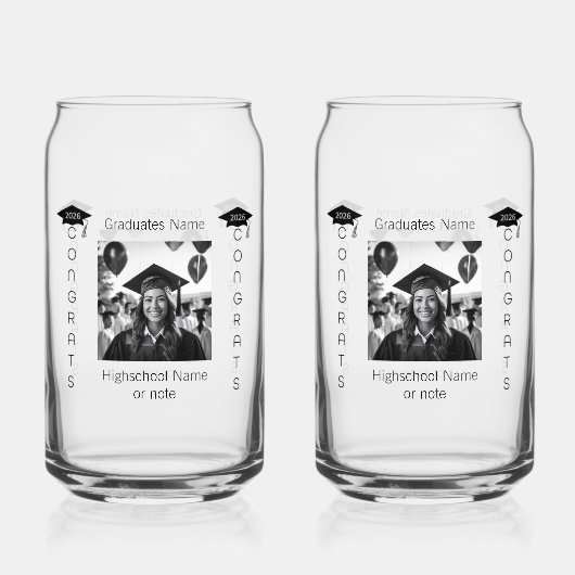 Graduation Soda Glass ガラス缶 (正面)