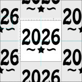 Graduation Star Class of 2026 Grad ファブリック (タイル)