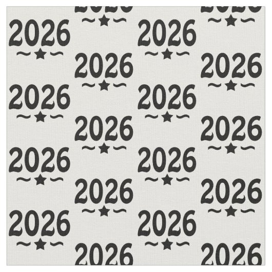 Graduation Star Class of 2026 Grad ファブリック (クローズアップ)