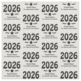 Graduation Star Class of 2026 Grad ファブリック