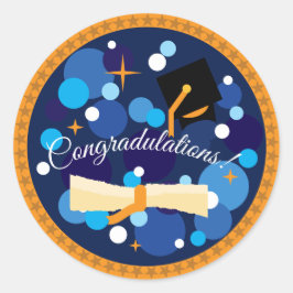 Graduation sticker ラウンドシール
