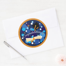 Graduation sticker ラウンドシール