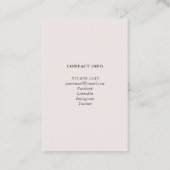 Graduation Student Schoolのネットワークモダン写真 名刺 (裏面)