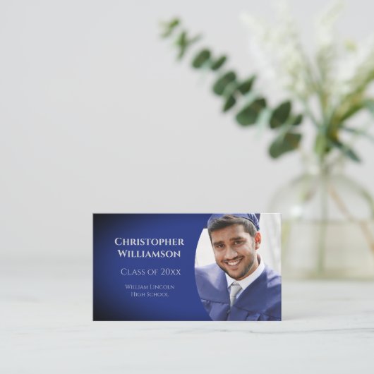 Graduation Student School Networking Photo 名刺 (スタンド正面)