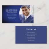 Graduation Student School Networking Photo 名刺 (正面/裏面)