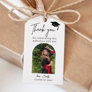 Graduation Thank You Favor Tag Photo Class 2026 ギフトタグ