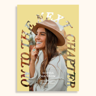 Graduation To The Next Chapter Arch Photo Citrus 招待状