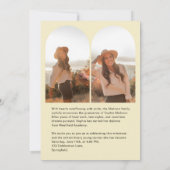 Graduation To The Next Chapter Arch Photo Citrus 招待状 (裏面)