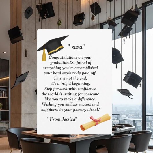  Graduation- Universal Design for all ages 招待状