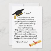  Graduation- Universal Design for all ages 招待状 (正面)