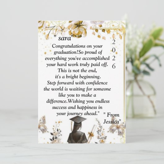 Graduation- Universal Design for all ages 招待状 (スタンド正面)