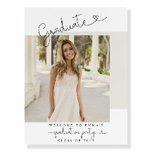 Graduation Welcome Sign Poster Foam Board