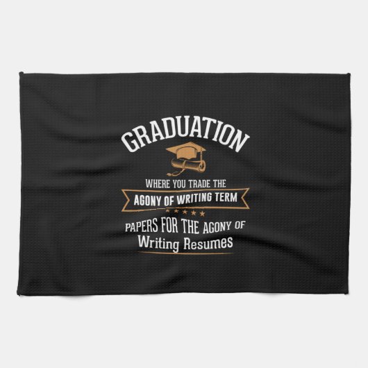 Graduation Where You Trade キッチンタオル (横)