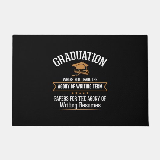 Graduation Where You Trade ドアマット (正面)