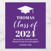 Graduation wine label ワインラベル (シングルラベル)