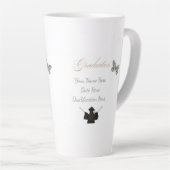 Graduation with Custom Name Date and Qualification カフェラテマグ (右アングル)
