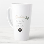 Graduation with Custom Name Date and Qualification カフェラテマグ (左アングル)