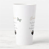 Graduation with Custom Name Date and Qualification カフェラテマグ (正面)