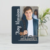 Graduation with several photo collage 招待状 (スタンド正面)