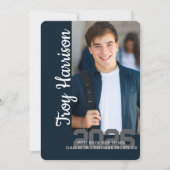 Graduation with several photo collage 招待状 (正面)