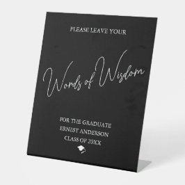 Graduation Words of Wisdom Personalized Tabletop 台座サイン