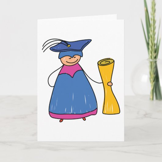 Gradute With A Diploma Greeting Cards カード (正面)